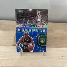 2021-22 Panini Donruss Optic - Raining 3s Ray Allen #20 Blue Prizm /49