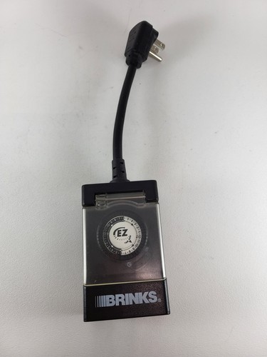 Outdoor Plug-In Timer Weatherproof Raintight Mechanical Clear Lid Brinks 42-1015 - Picture 1 of 5