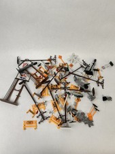 HO Scale Scenery Set - Billboards, Signs, Barriers, Telephone Poles 60+ pieces 