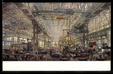 Artist postcard Essen, cast steel factory Fried. Krupp A.-G., factory worker in the Sta