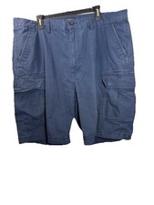 Levi  s Men  s Carrier Cargo Shorts 42 Blue Flat Front Utility Pockets Relaxed