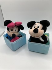 Disney Plush Mickey Mouse  Minnie Mouse Cutie Cuff Bracelet Slap Band New 