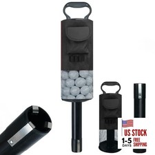 Golf Ball Retriever, Portable Shag Bag Golf Ball Pick Up with Black 1
