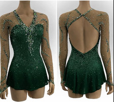 Stylish Ice skating dress figure skating competition dance costume