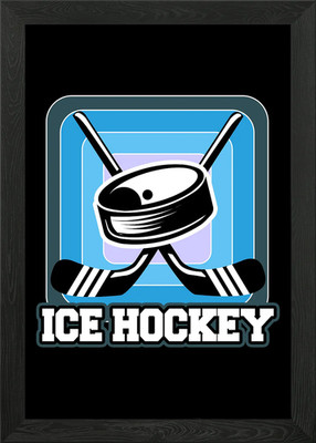 Hockey Team Eishockey Gerahmtes Wandbild Poster Leinwanddruck Bild