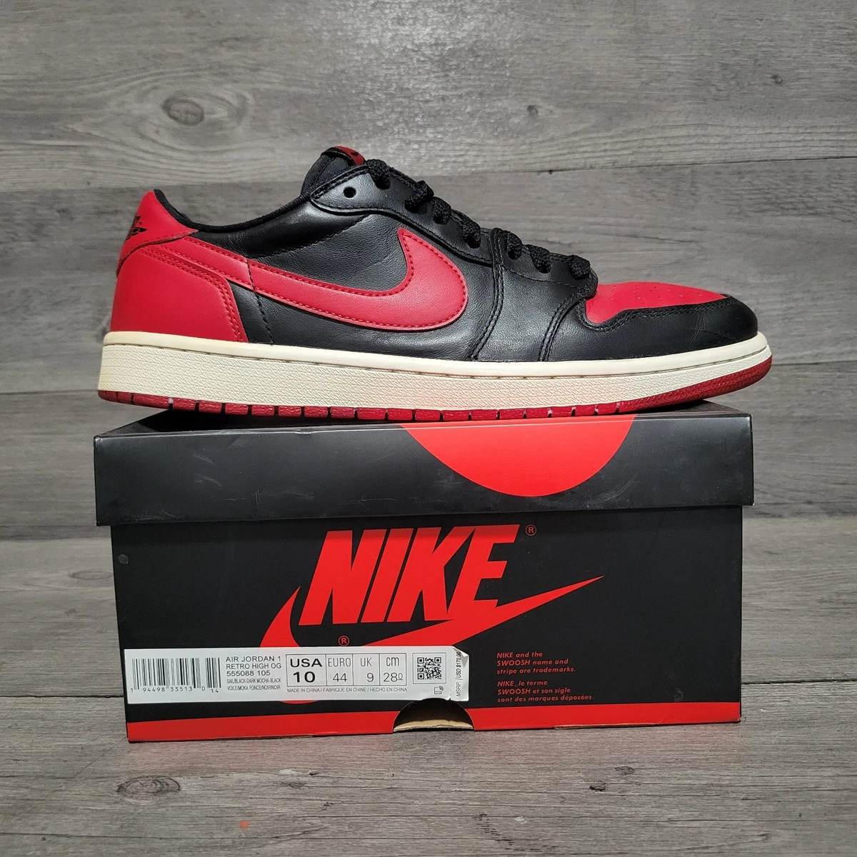 Jordan 1 Retro OG Low Bred for Sale - Authenticity Guaranteed - eBay