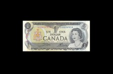 1973 BANK OF CANADA QEII $1 **Crow & Bouey**  ECK  (( GEM UNC ))