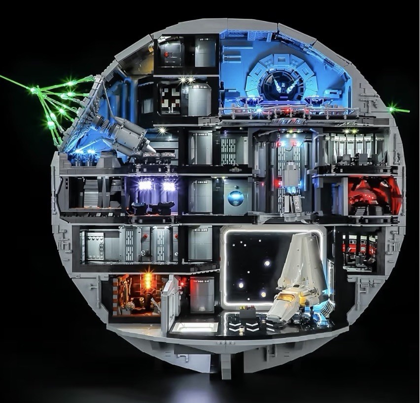 Light Kit Compatible with Lego Star Wars Death Star 75419 Bu