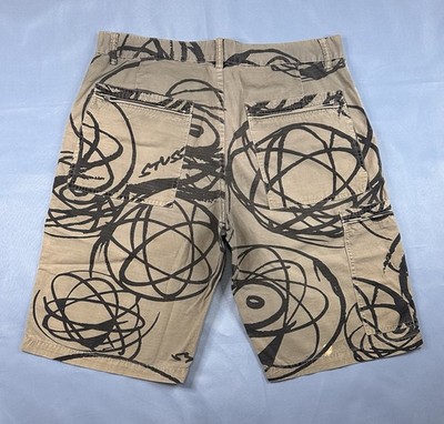 Stussy Futura 2000 Atomic Rings AOP Cargo Shorts Ripstop Beige