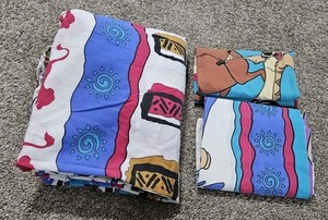 Disney The Lion King Fitted Twin Sheet and 2 Pillow Cases Vtg 90s