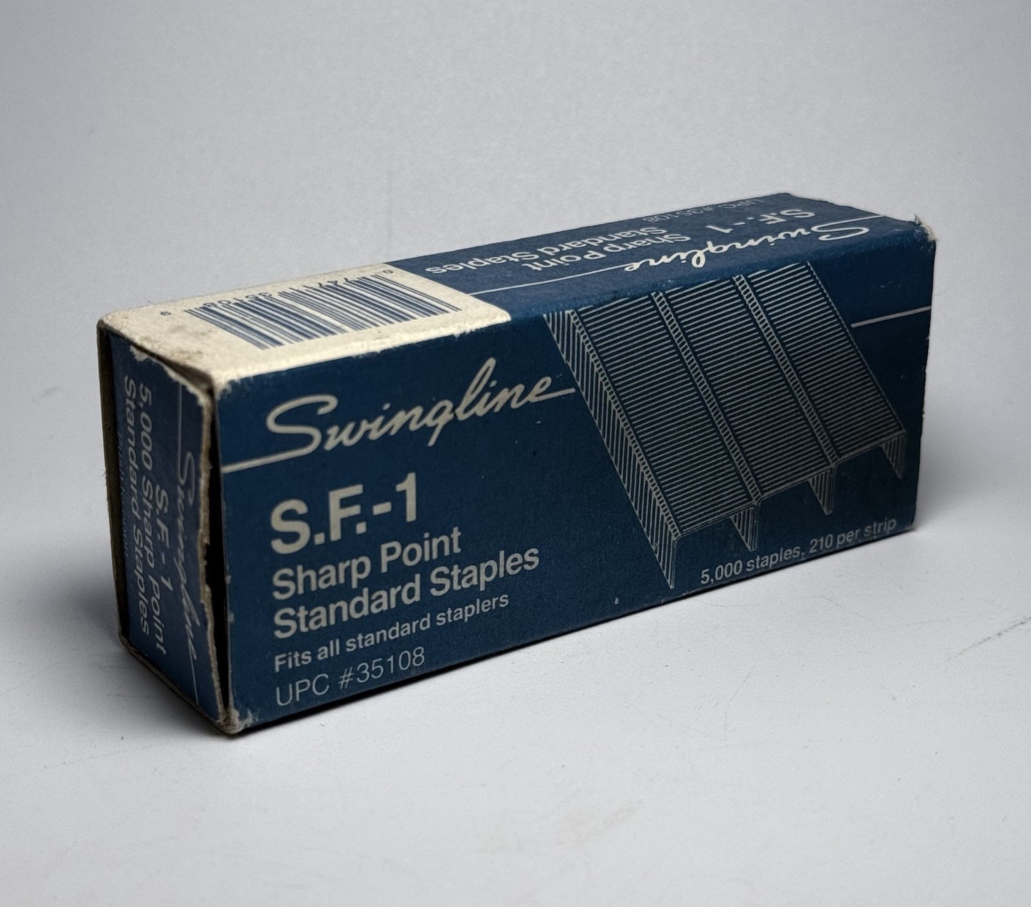 Vintage Swingline Staples Box S.F.-1 Sharp Point Standard Box