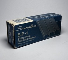 Vintage Swingline Staples Box S.F.-1 Sharp Point Standard Box