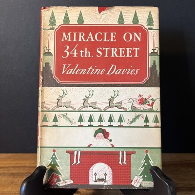 1947, MIRACLE ON 34th STREET, by VALENTINE DAVIES, EARLY BCE, STATED 1st, HCDJ