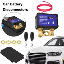 Remote Battery Disconnect Switch 12V/24V 240A Kill Switch LED Voltmeter Display