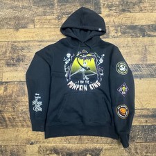 Disney Nightmare Before Christmas Jack Skellington Pumpkin King Black Hoodie MD