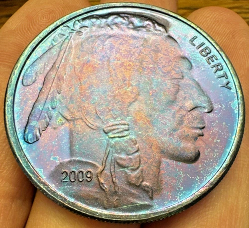 1 Oz Round Silver Buffalo 2009 - Toned