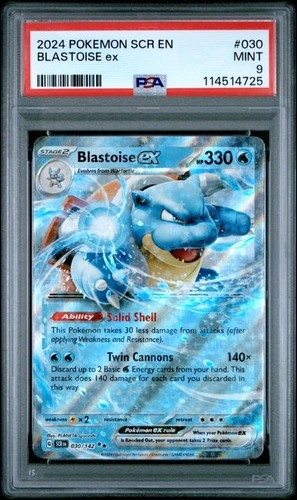 Blastoise ex graded PSA 9 for sale on eBay