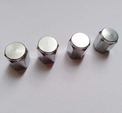 40 Pcs Brass Tire Valve Caps Valve Stem Caps Silver Hexagon Shape Air Dust Cap @
