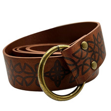 Medieval Renaissance Cosplay Belt Costume Embossed Faux Leather One Size