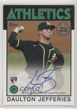2021 Topps Update 1986 Topps Baseball Daulton Jefferies #86B-DJ Auto 0cx3