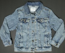 Old Navy Girls Kids Blue Denim Buttom Up Jean Jacket With Pockets Size Medium 8