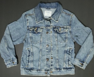 Old Navy Girls Kids Blue Denim Buttom Up Jean Jacket With Pockets Size Medium 8