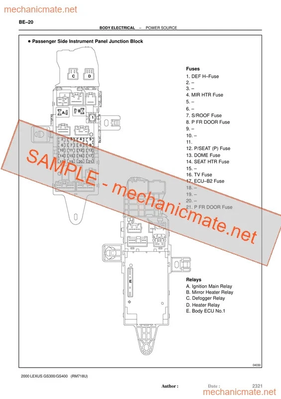 Manual de taller, servicio y reparación Toyota Aristo PDF (1997-2005) Foto 2 de 3