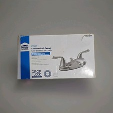 Project Source - Centerset Bath Faucet - Brushed Nickel Finish-Ceramic cartridge