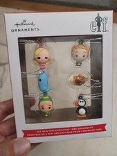 Hallmark Elf Movie Ornament Set 6 Mini Christmas Tree Decorations NIB Buddy Elf
