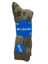 Columbia Multi Colored Crew Socks 4 Pairs Polyester Blend Men's Size 6-12 New