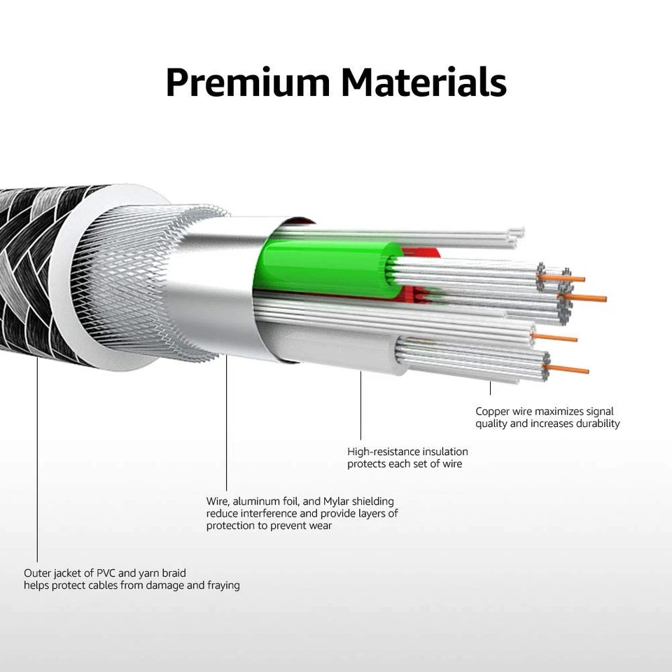 Amazonbasic Lightning Cable USB iPhone compatible Apple MFi certified Silve 831 - Image 3 of 4