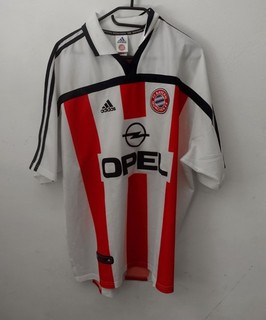 Maglia Adidas FC Bayern Monaco taglia 2XL XXL bianca/rossa/blu manica corta Opel