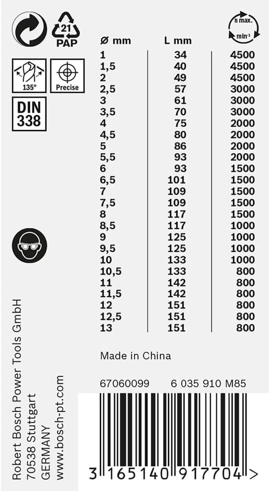 Bosch Professional 25 pcs. HSS PointTeQ Twist Drill Bit Set (for Metal, ProBox - Bild 4 von 4