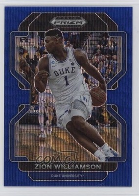 2022-23 Panini Prizm Draft Picks Blue Wave 45/249 Zion Williamson #49 16n7