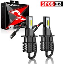 2Pcs H3 LED Fog Driving Light bulbs Conversion kit Super Bright DRL 6500K White