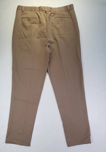Asos Design Mens Dress Pants 38 X 30 Tapered Flat Front Tan - Picture 7 of 14