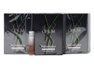 YSL YVES SAINT LAURENT BLACK OPIUM ILLICIT GREEN 1.2ml .04oz x 12 PERFUME SAMPLE