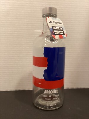 Absolut Vodka Bottle Ltd Ed. WE ARE ALL UNITED, KEEP IT BEAUTIFUL, 750ml Empty