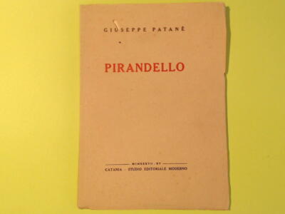 PIRANDELLO PATANE MODERNES VERLAGSSTUDIO 1937