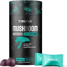 Mushroom Gummies for Adults, Lions Mane Gummies, 10x Mushroom  Health,Focus ...