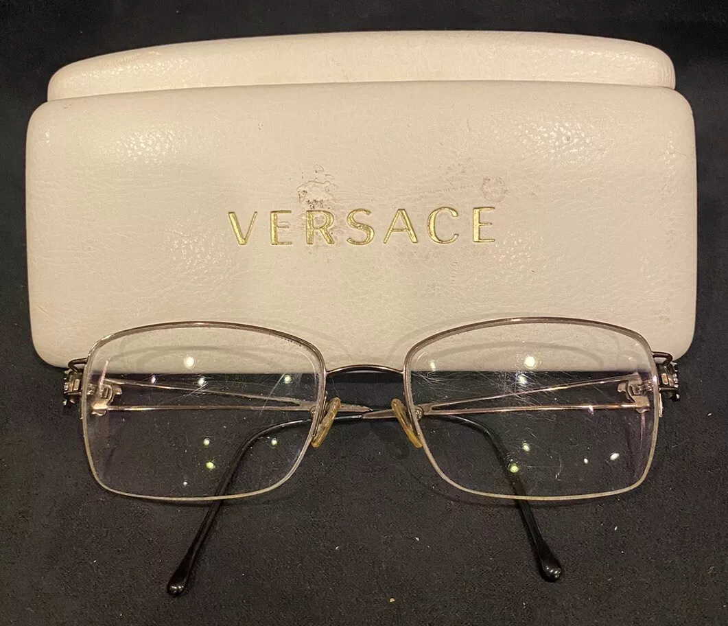 Versace wire frame clearance eyeglasses
