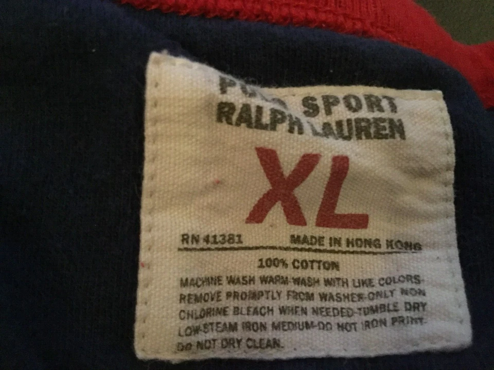 Polo Sport 92 Ralph Lauren Camisa Térmica GROSA Para Hombre XL RARA DE COLECCIÓN NUEVA SIN ETIQUETAS Foto 2 de 4
