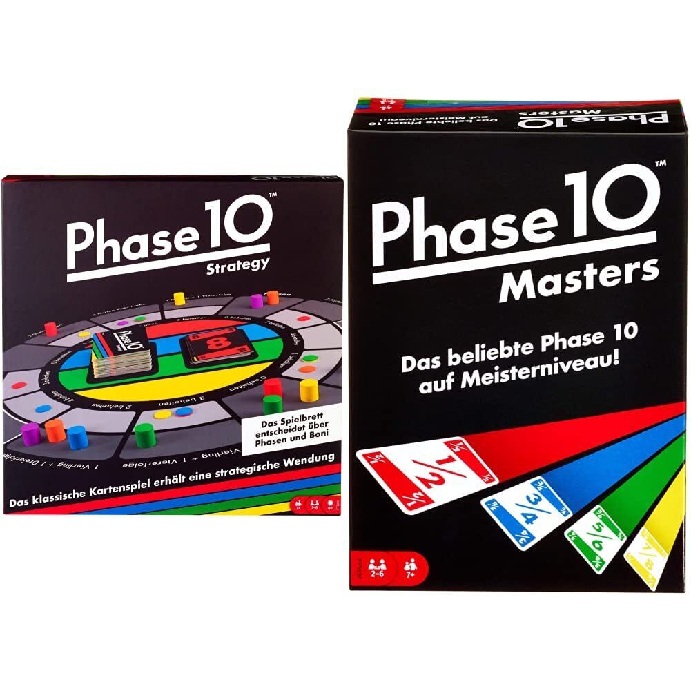 Mattel Games FTB29 Phase 10 Strategy Board Game, Suitable for 2 - 6 Players, Pla