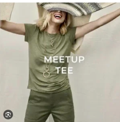 その他 dy Cabi New NWT Meetup Tee #8015 Green XS - XL REDUX Was $74 | eBay