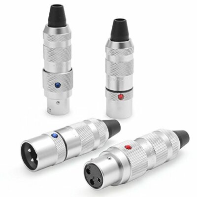  Oyaide FOCUS 1 Ball Bearing Lock XLR Connector 4pcs Official Model