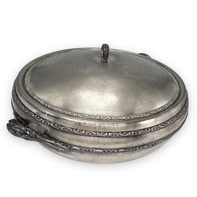 Meriden B Co. 3-Piece Server 1800s Vegetable Quadruple Silver