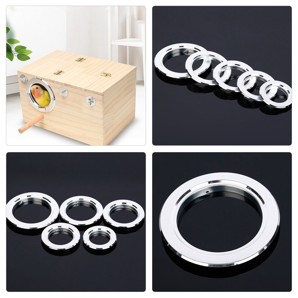 10pcs Bird House Hole Protector Bird Houses Metal Guards Metal Bird