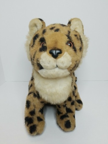 Vintage Handsome Jungle Cat Plush Stuffed Animal Cheetah Leopard Plush Toy - Picture 1 of 11