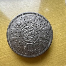 1966 Dei Gratia Regina Elizabeth II two shilling coin