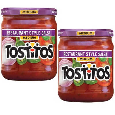 Tostitos RESTAURANT STYLE Salsa Dip MEDIUM, 15.5 Oz - 2 Jars